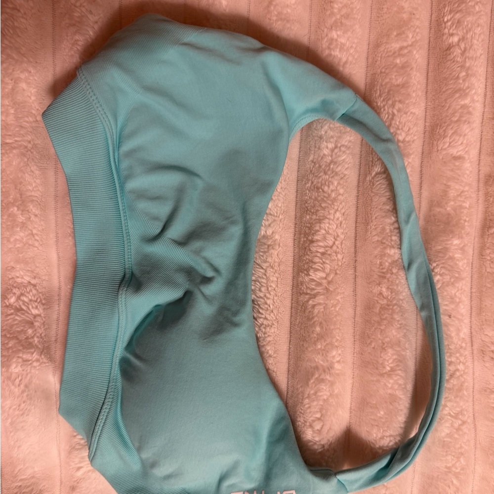 Light Blue Women's Sports Bra Top